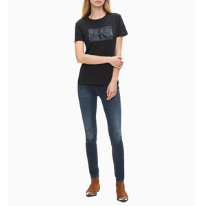 Calvin Klein dámské černé tričko Lace - S (BAE)